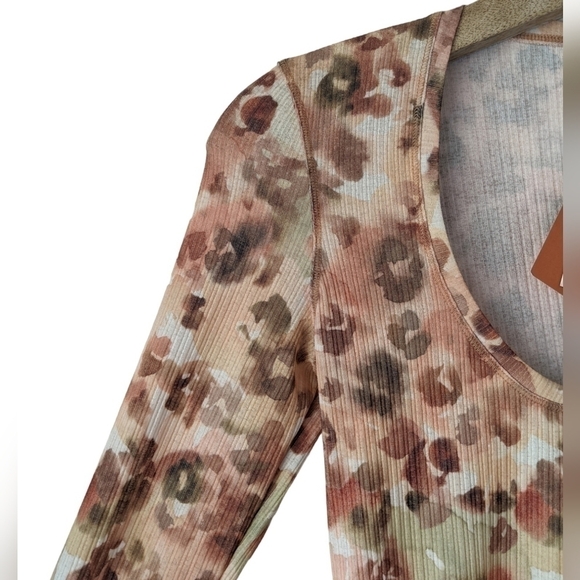 Nanushka Cathleen Mini Dress Bodycon Long sleeve Ribbed Animal Print NWT - Picture 5 of 9